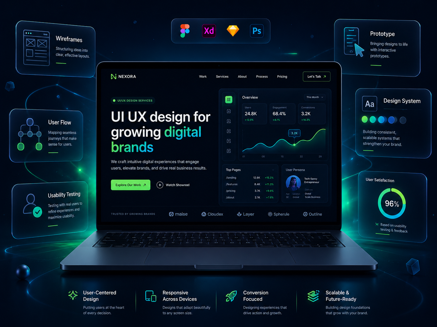 UI UX Design Mockup