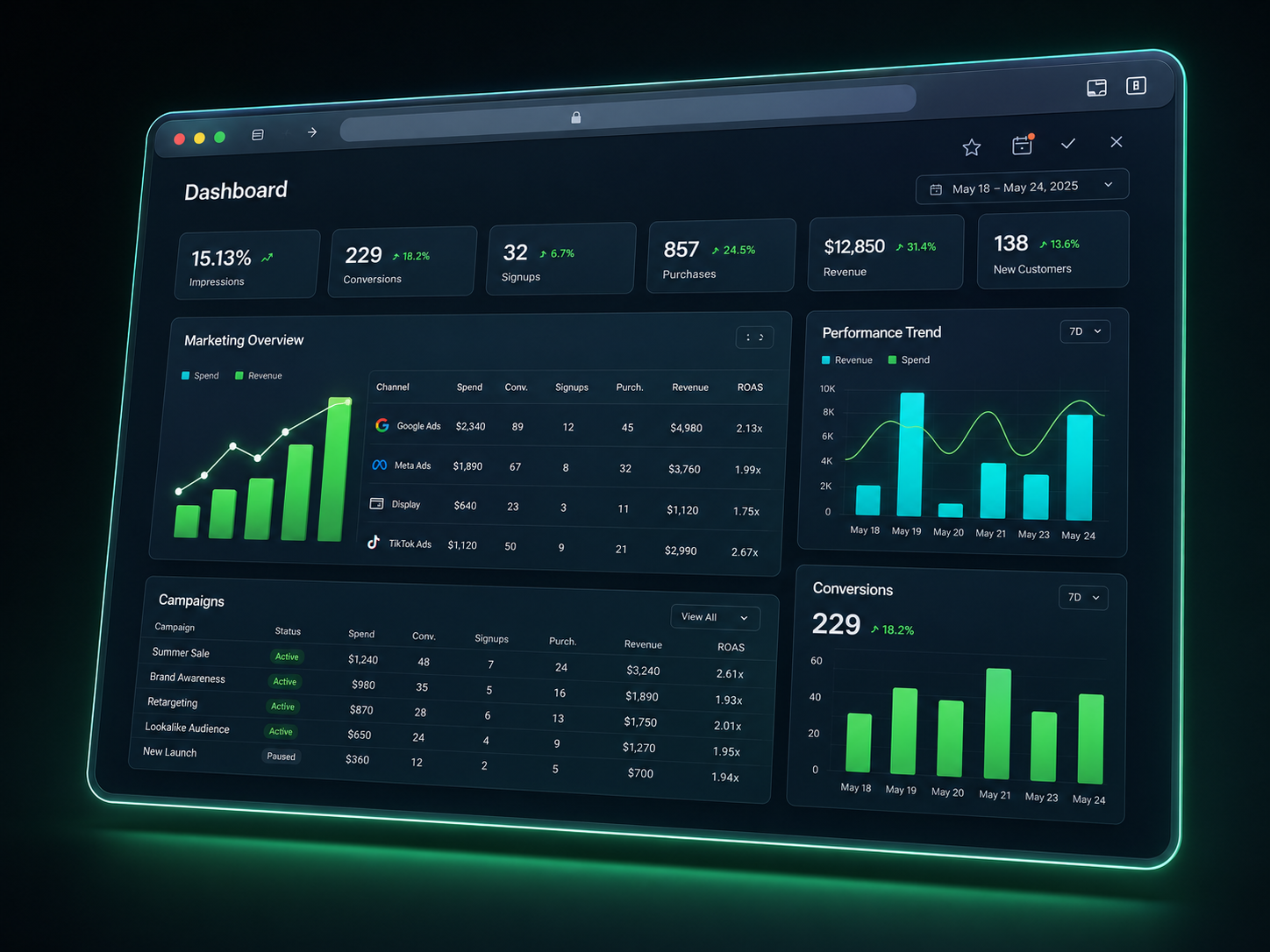 Digital Marketing Dashboard